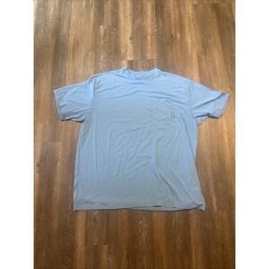 Simms  Mens Fishing Short Sleeve T Shirt 2XL Blue Fish Outdoors Sports